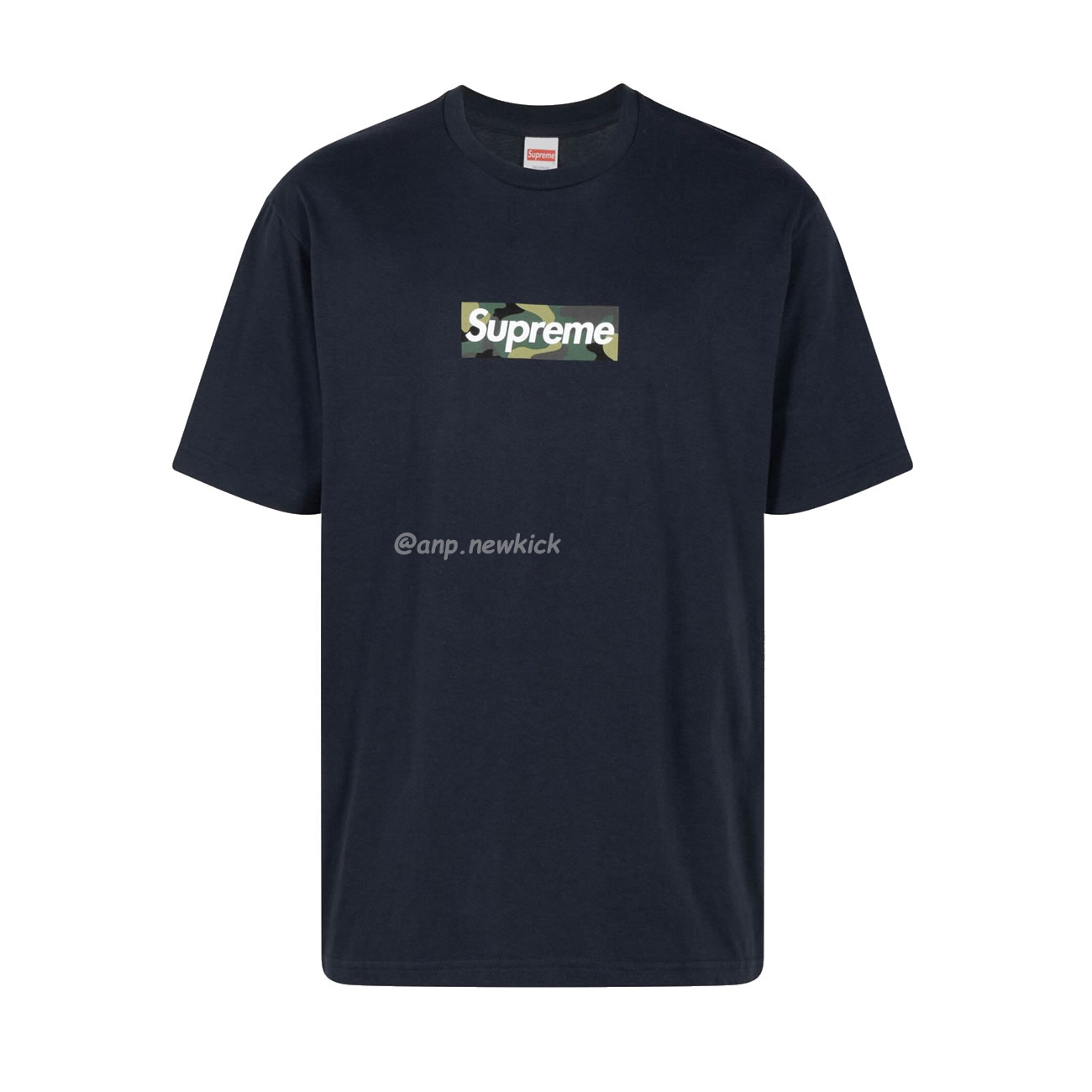 Supreme Box Logo Cotton White Navy Blackt Shirt (9) - www.newkick.vip